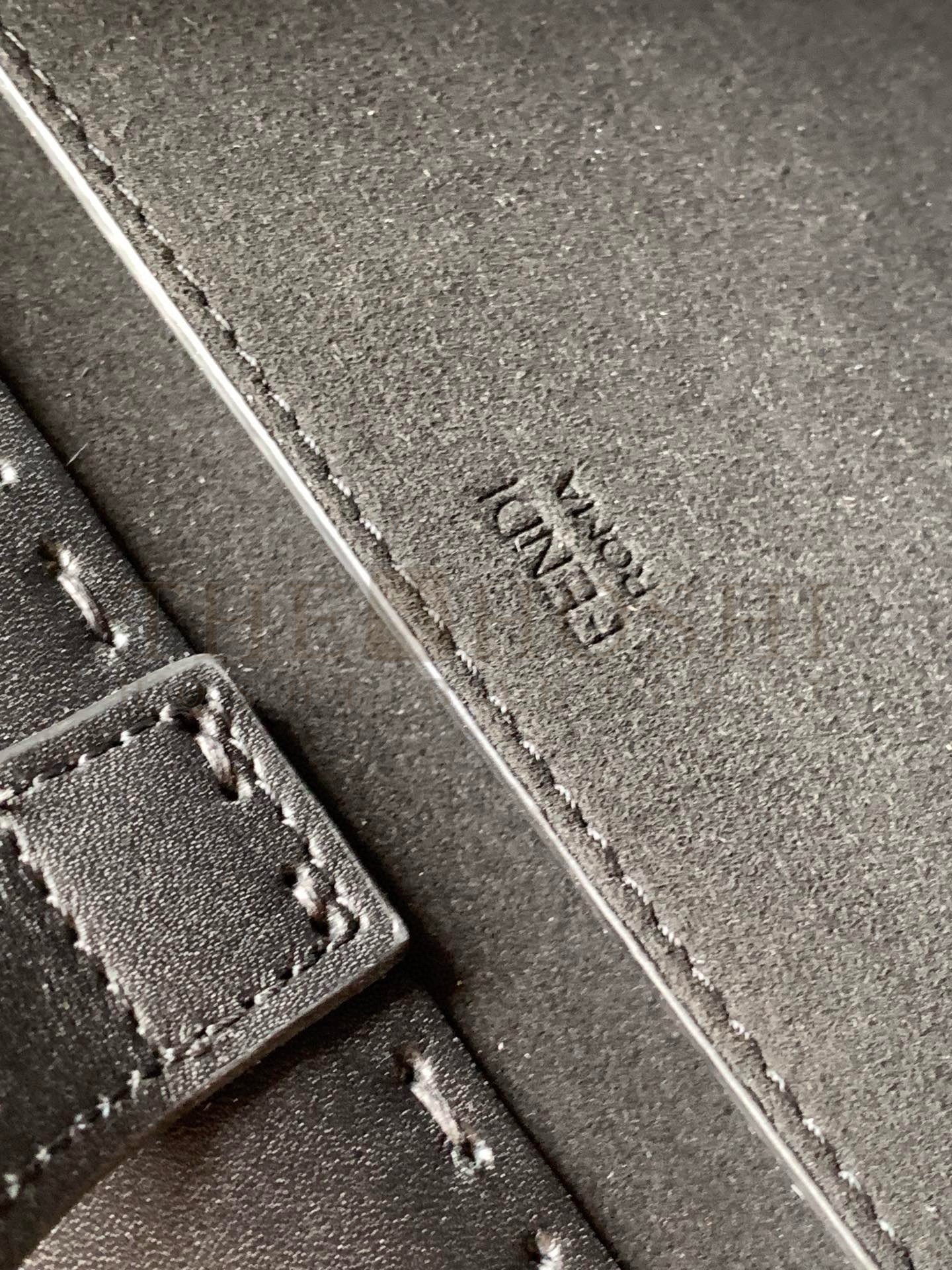 F**di Sunshine Small Tote Bag In Black Calfskin Master Quality