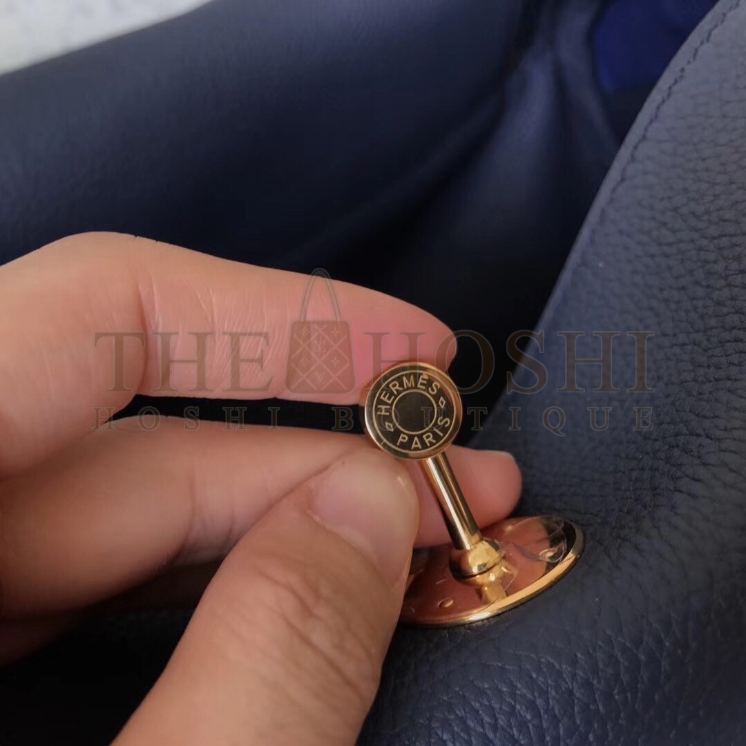 H**me5 Dark Blue Lindy 30cm Clemence Handmade Bag Master Quality