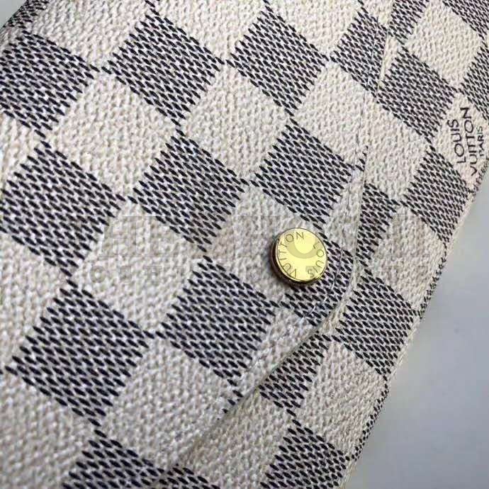 L0vis Vvtt0n LV Women Sarah Wallet Damier Azur Coated Canvas Master Quality