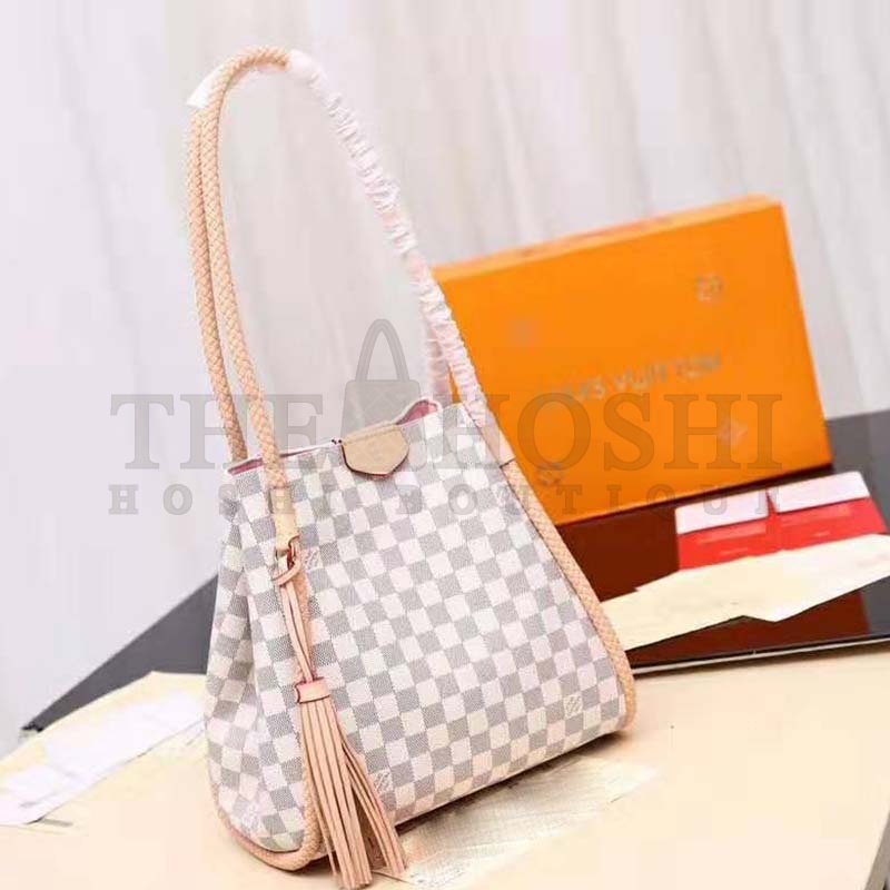 L0vis Vvtt0n LV Women Propriano Shoulder Tote Bag-Sandy and Grey Master Quality