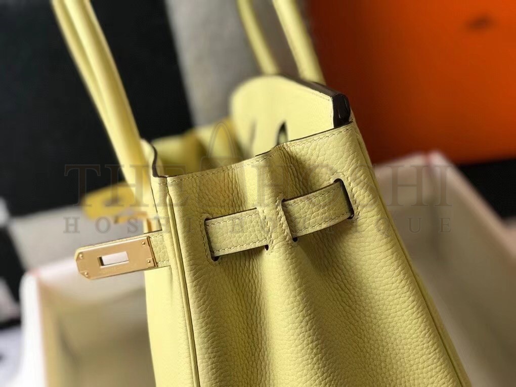 H**me5 Jaune Poussin Clemence Birkin 30cm Bag Master Quality