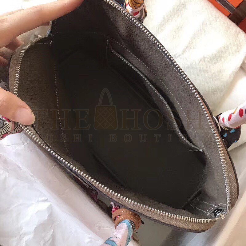 H**me5 Taupe Clemence Bolide 31cm Handmade Bag Master Quality