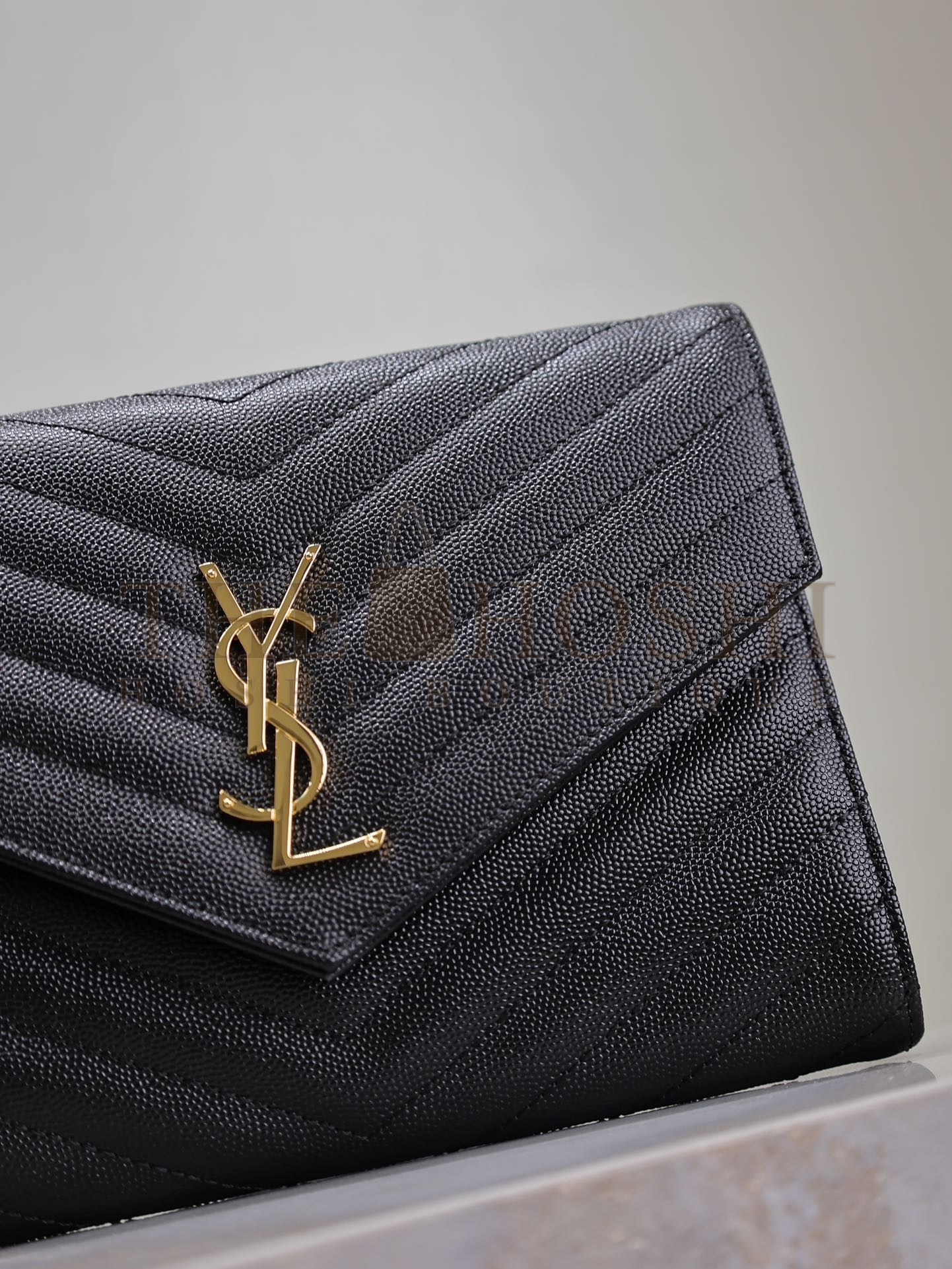 Sa1nt Lau*nt Le Cassandre Clutch – Black Quilted Lambskin – Gold Y51 Logo – Size: 21 × 6 × 3 cm – Model: 617662 Master Quality