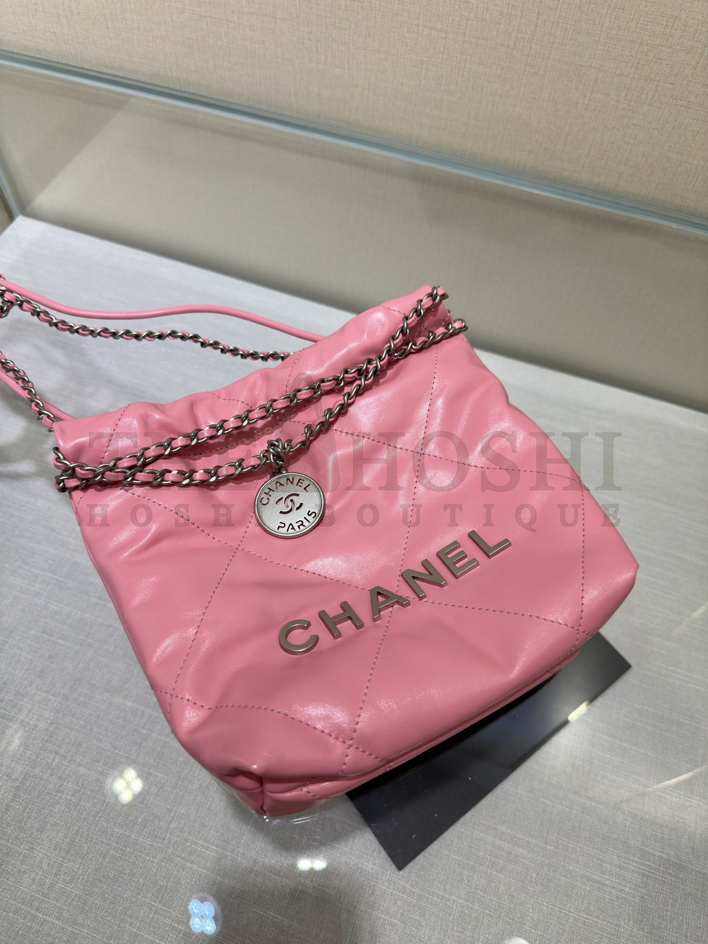 Ch**el Mini 22 Drawstring Shoulder Bag 19x20x6cm Master Quality