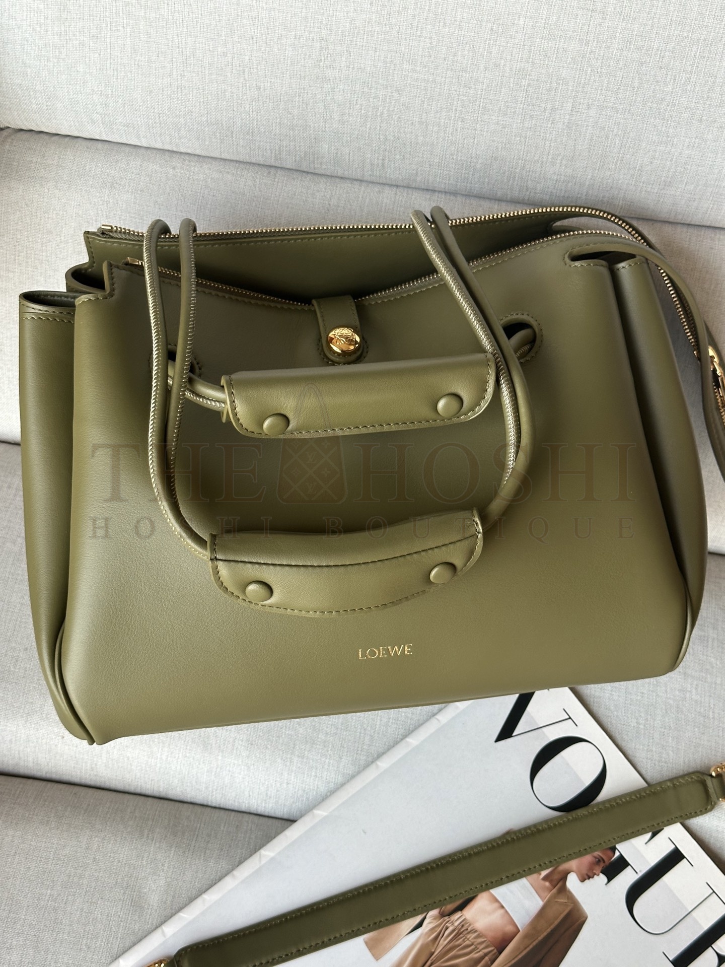 L0ew* LW Madrid Soft Calfskin Tote Bag 052451 Master Quality