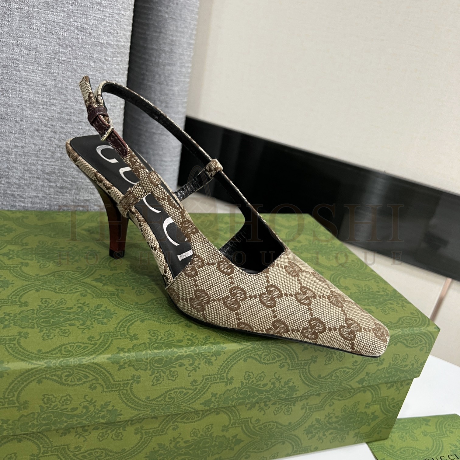 Gvc*1  Gvc*1 2022 Spring GG Canvas Leather Pumps 7.5cm Heels Master Quality