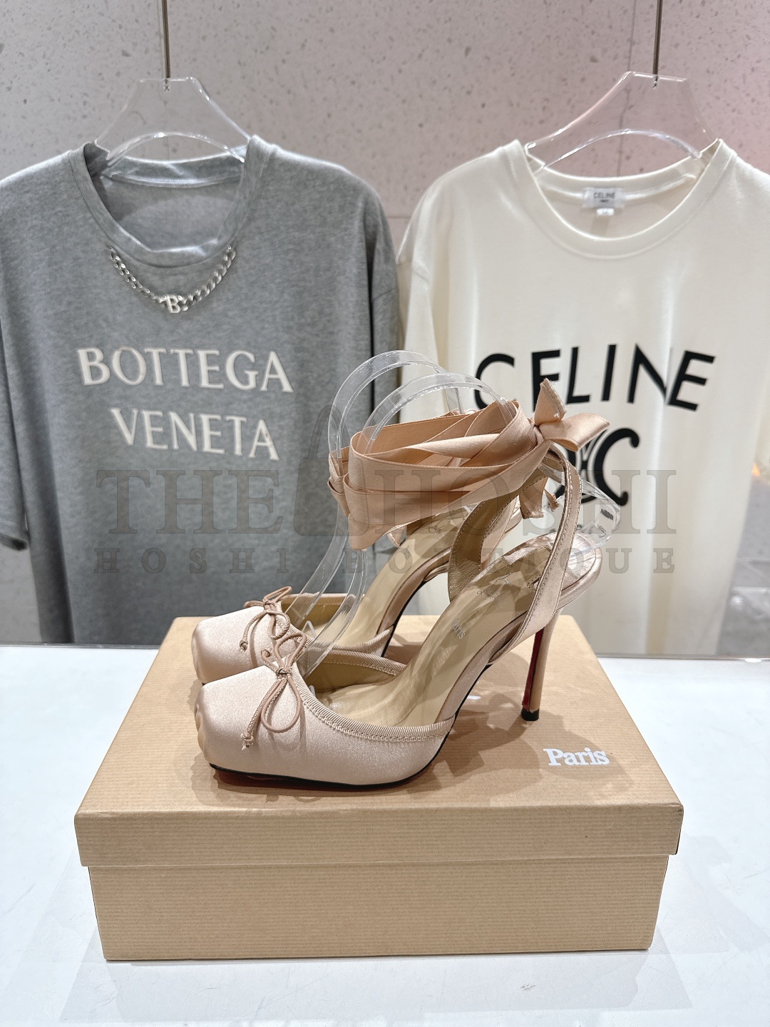 Chr1st1an Louboutin CL Cassia Lace Up Satin Pumps Heels 10cm Master Quality