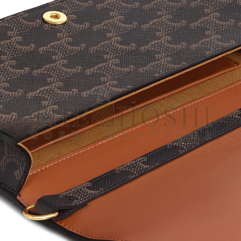 Ce1i*e MULTIPOCHETTE IN TRIOMPHE CANVAS AND CALFSKIN 10L972DQB.04LU (20.5*11*4cm) Master Quality