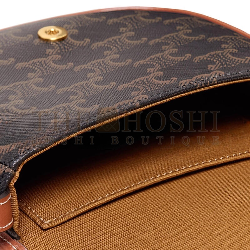 Ce1i*e MINI BESACE IN TRIOMPHE CANVAS AND CALFSKIN 196702BZJ.04LU (15*11*4cm) Master Quality