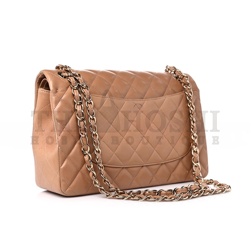 Ch**el LAMBSKIN QUILTED JUMBO DOUBLE FLAP 1206523 (30*20*9cm) Master Quality