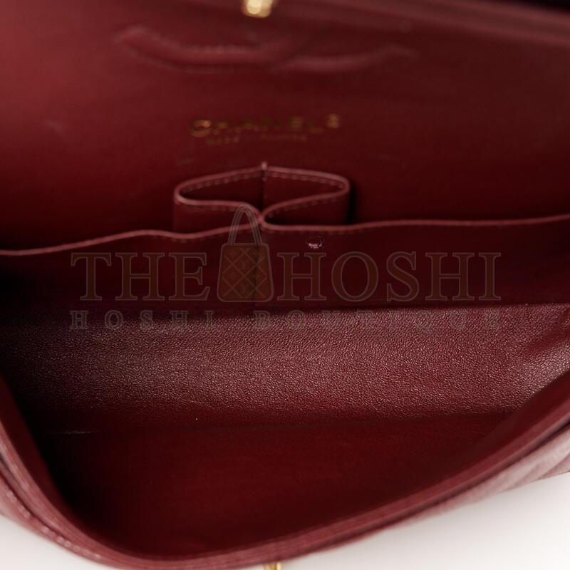 Ch**el CAVIAR QUILTED MEDIUM DOUBLE FLAP 1635335 (25*15*7cm) Master Quality