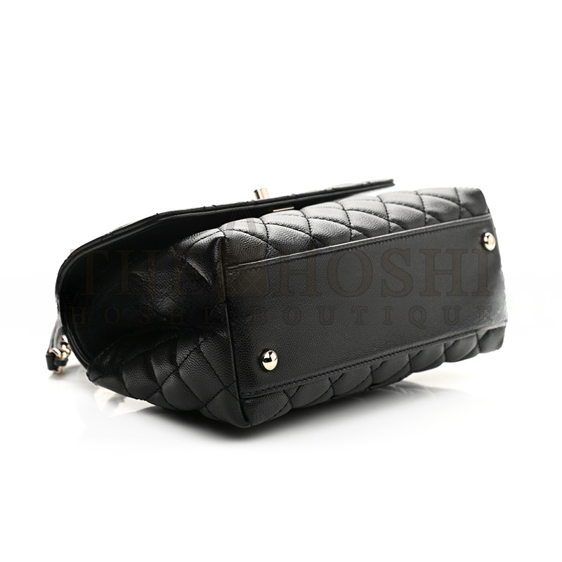 Ch**el CAVIAR QUILTED MINI COCO HANDLE FLAP 1124740 (23*14*9cm) Master Quality