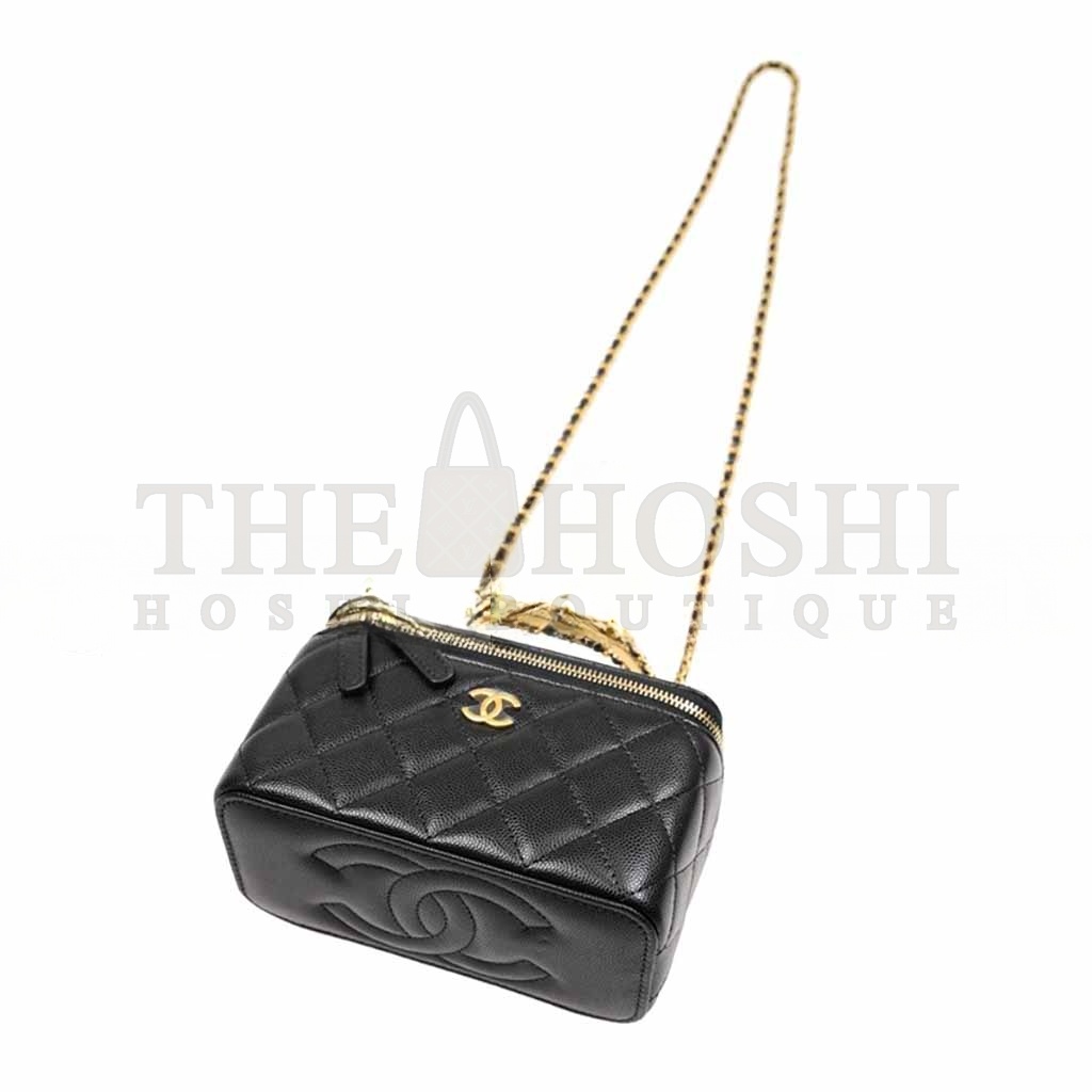 Ch**el WOVEN HAND-HELD WOC BOX BAG AP4064 (19*12*4cm) Master Quality