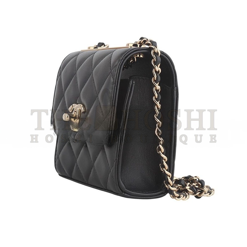 Ch**el TREND MINI CROSSBODY BAG IN LAMB WITH GOLD CC CHAIN A81633 (11*11*5.5cm) Master Quality