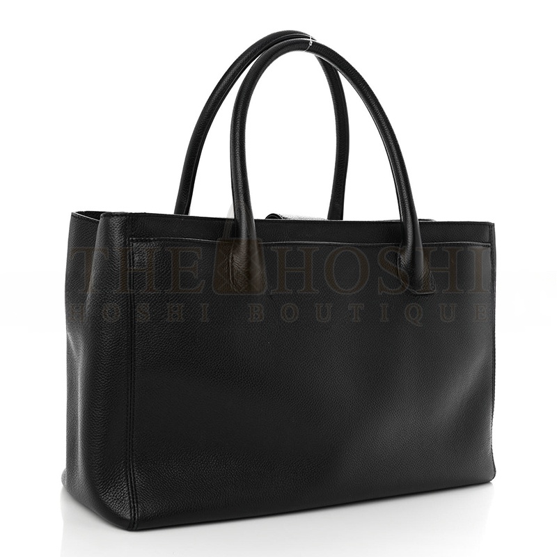 Ch**el CALFSKIN CERF EXECUTIVE SHOPPER TOTE BLACK AS93748 (36*23*15cm) Master Quality