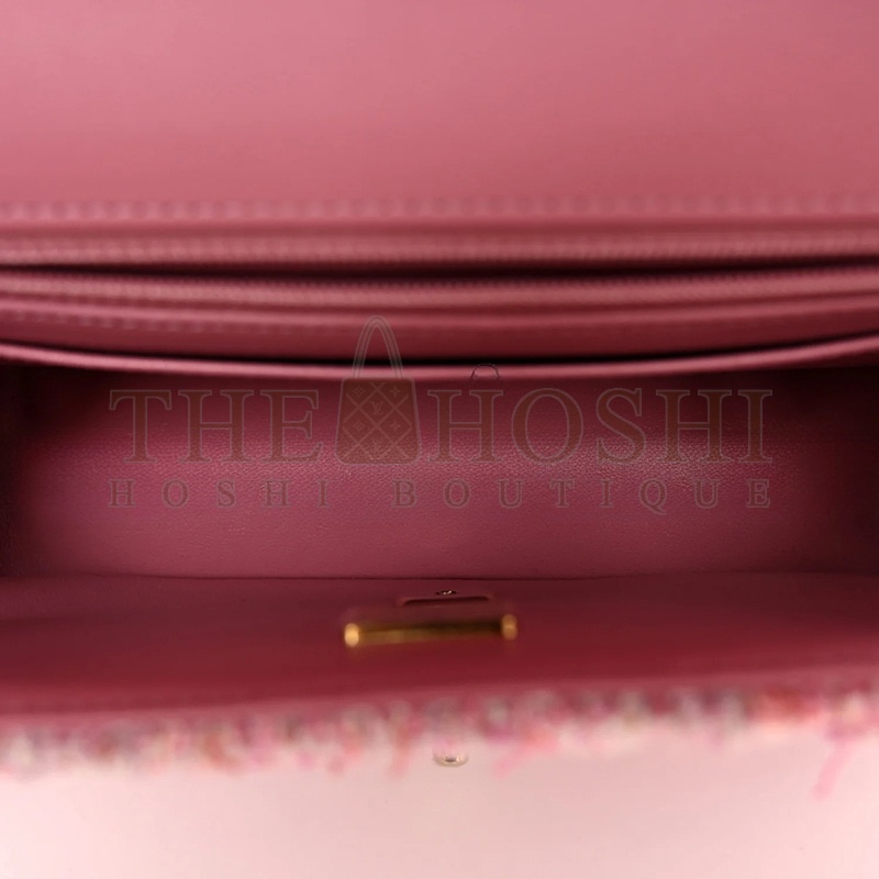 Ch**el MINI TWEED FLAP BAG 155672 (20*13*7cm) Master Quality