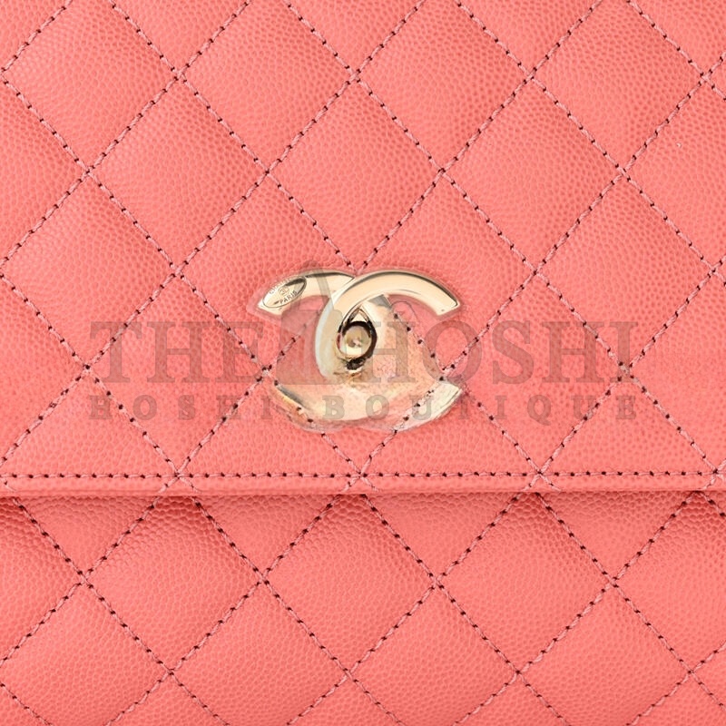 Ch**el CAVIAR QUILTED SMALL COCO HANDLE FLAP 1177715 (25*15*8cm) Master Quality