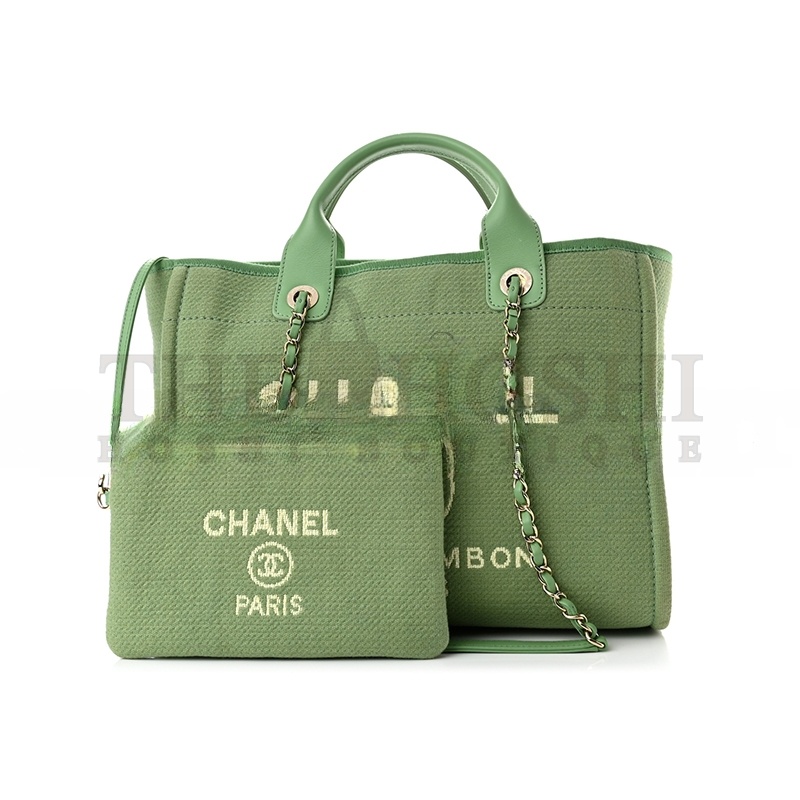 Ch**el MIXED FIBERS SMALL DEAUVILLE TOTE 1218564 (34*26*17cm) Master Quality