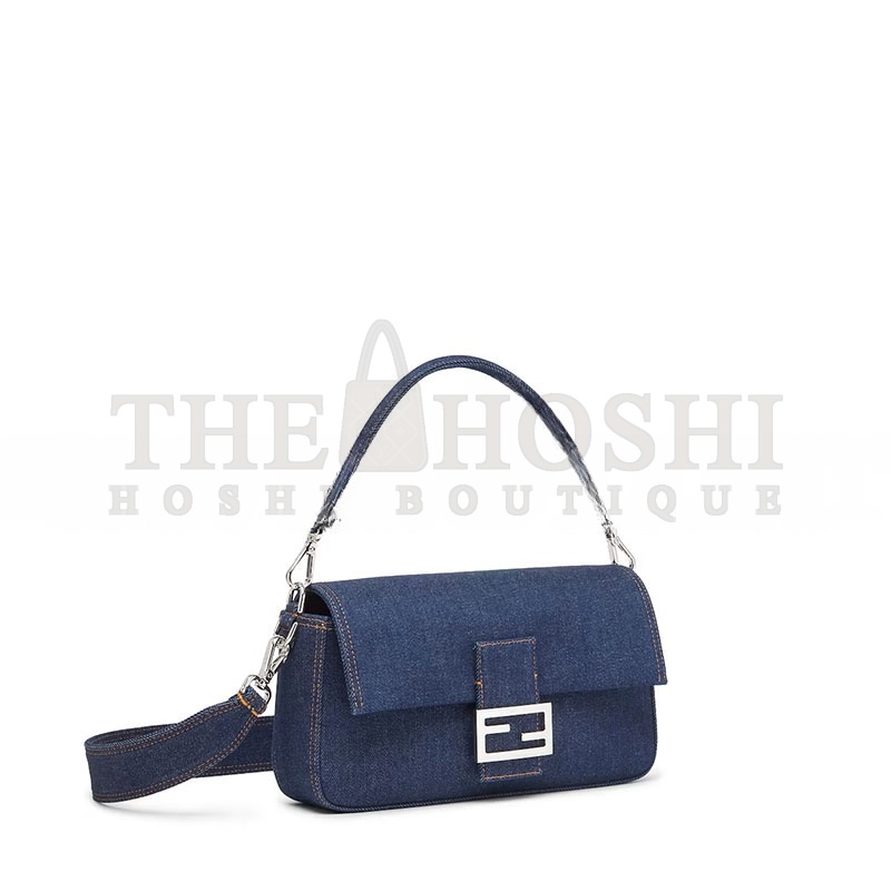 F**di BAGUETTE BLUE DENIM BAG 8BR600AL9WF0KR1 (27*15*6cm) Master Quality
