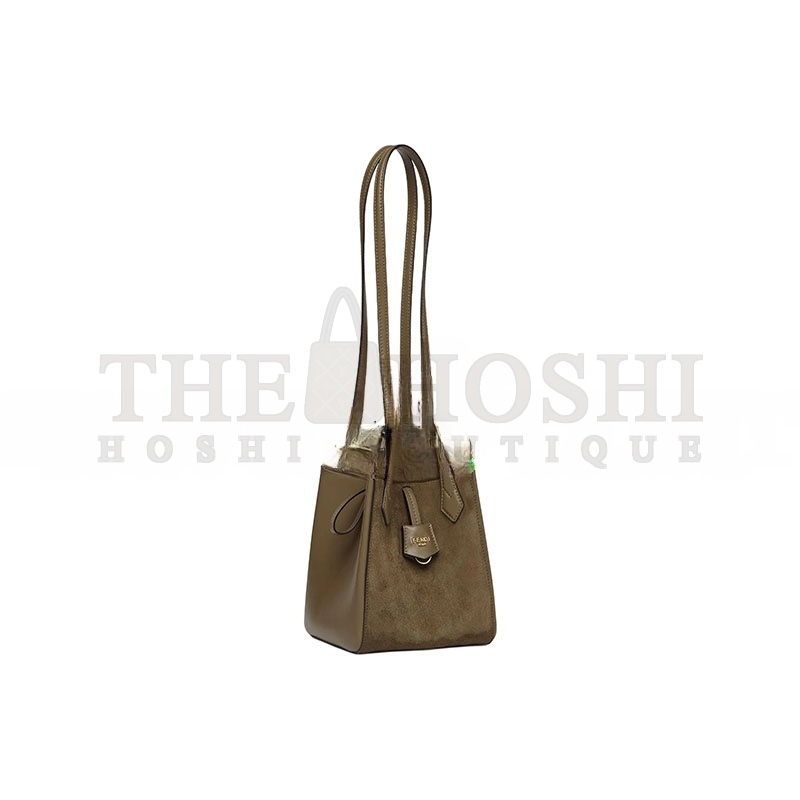 F**di ORIGAMI MINI LEATHER GREEN 8BS083AS79F1PPT (19*15*15cm) Master Quality