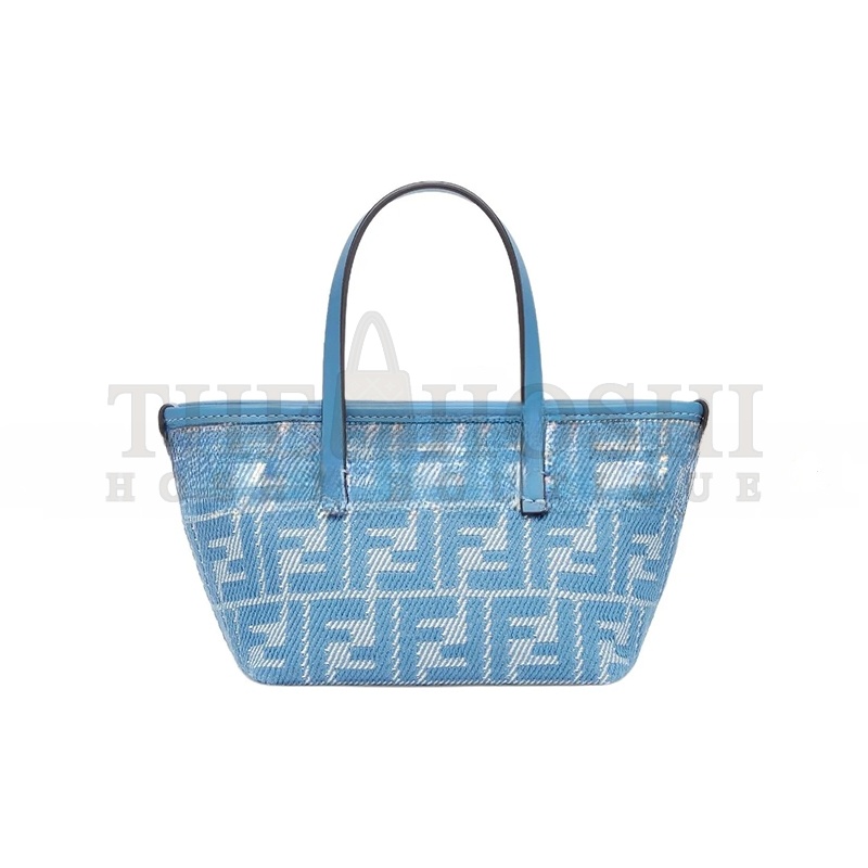 F**di ROLL MINI FABRIC BLUE 8BS096AUPXF1SKL (15.5*13*11cm) Master Quality