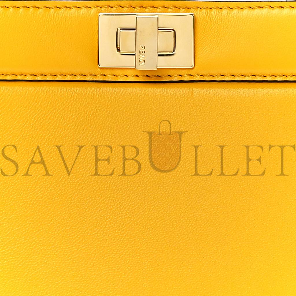 F**di SHINY NAPPA PETITE PEEKABOO I SEE U SATCHEL MIMOSA (20*15*9cm) Master Quality