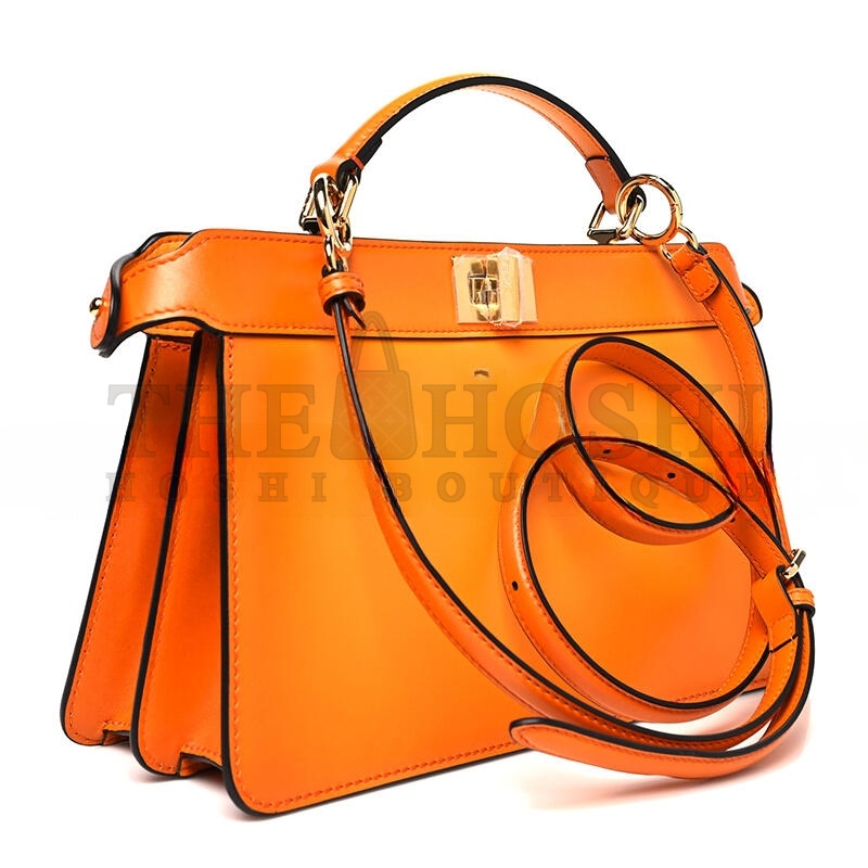 F**di VITELLO KING TAMPONATO MEDIUM PEEKABOO I SEE U EAST WEST SATCHEL CLEMENTINE 8BN323AF2HF1DZH (29*18.5*12cm) Master Quality