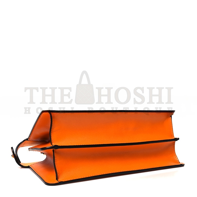 F**di VITELLO KING TAMPONATO MEDIUM PEEKABOO I SEE U EAST WEST SATCHEL CLEMENTINE 8BN323AF2HF1DZH (29*18.5*12cm) Master Quality