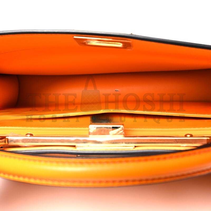 F**di VITELLO KING TAMPONATO MEDIUM PEEKABOO I SEE U EAST WEST SATCHEL CLEMENTINE 8BN323AF2HF1DZH (29*18.5*12cm) Master Quality