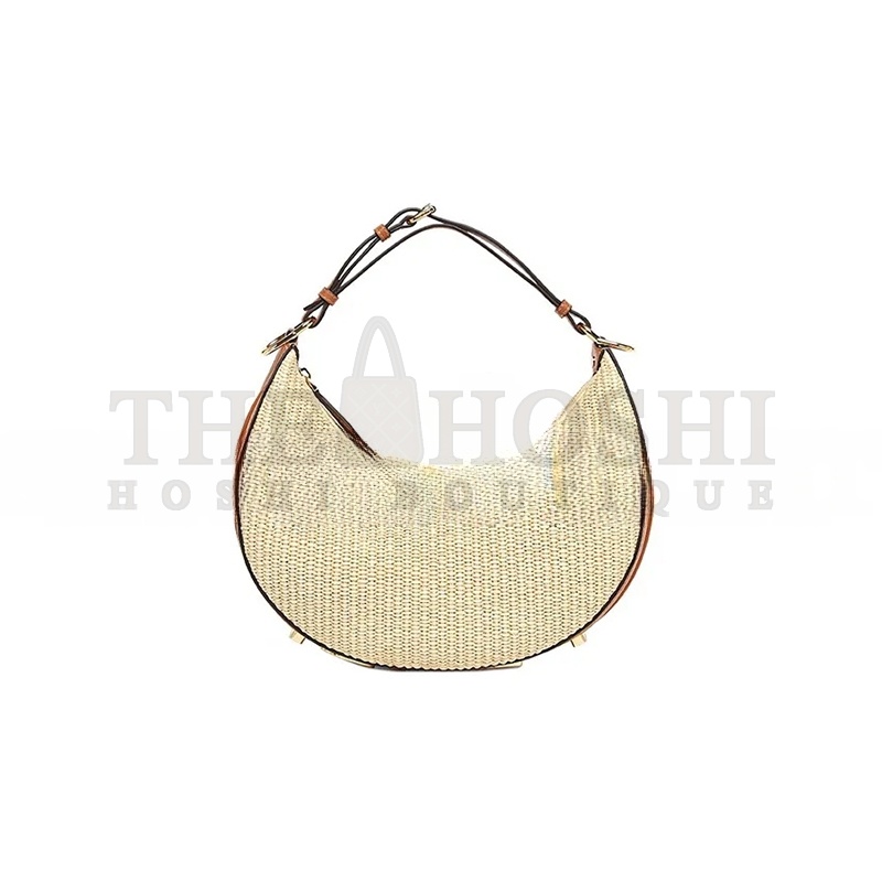 F**di SMALL HANDBAG F**diGRAPHY STRAW SHOULDER BAG 8BR798ANWBF1L27 (29*24.5*10cm) Master Quality