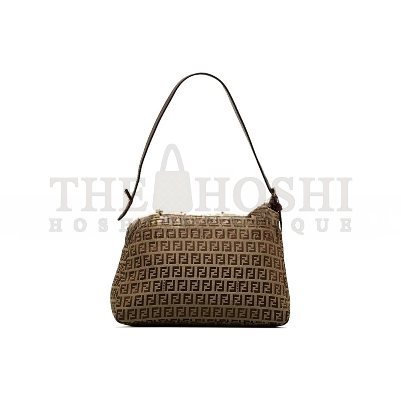 F**di ZUCHINNO CANVAS AND LEATHER FF ZIP SHOULDER 890TYHTTNIOI66CE (33*19*8cm) Master Quality