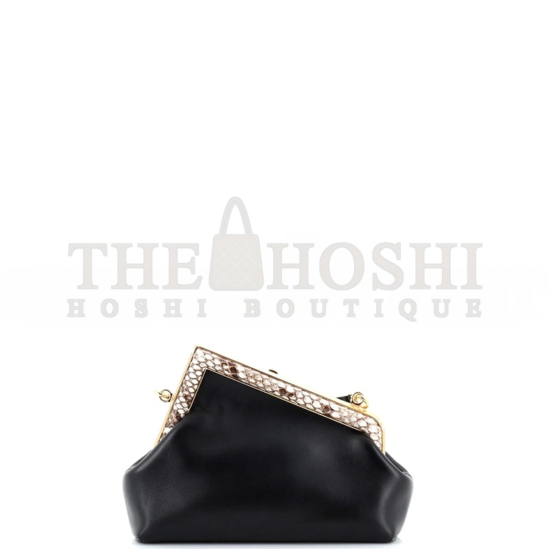 F**di FIRST BAG LEATHER WITH PYTHON SMALL (26*18*9.5cm) Master Quality