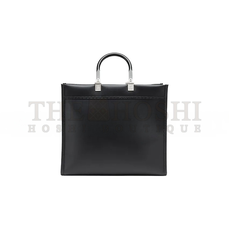 F**di SUNSHINE MEDIUM BLACK LEATHER TOTE BAG 8BH386ABVLF1DG7 (35*31*17cm) Master Quality