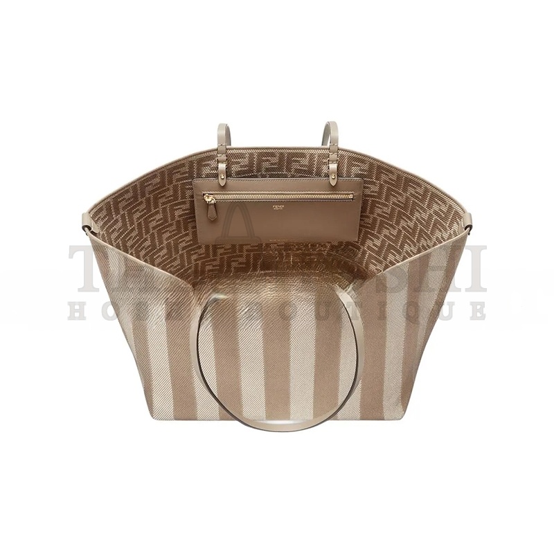 F**di ROLL LARGE FABRIC GRAY 8BH425AUPJF1SNP (33*30*22cm) Master Quality