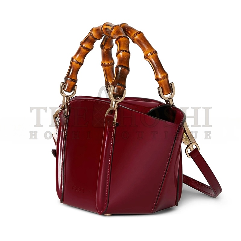 Gvc*1 MINI BAMBOO TOP HANDLE TOTE BAG 805832 (27*14*4.6cm) Master Quality