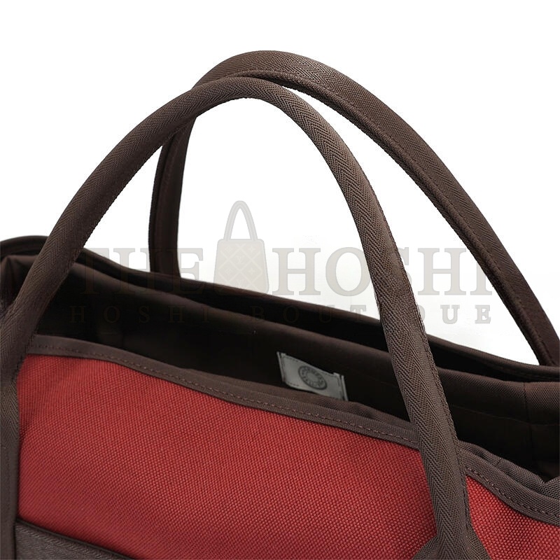 H**me5 MASTER SAC DE PANSAGE TOTE BAG 55 IN ROUGE H CANVAS WITH SILVER BUCKLE (48*35*27cm) Master Quality