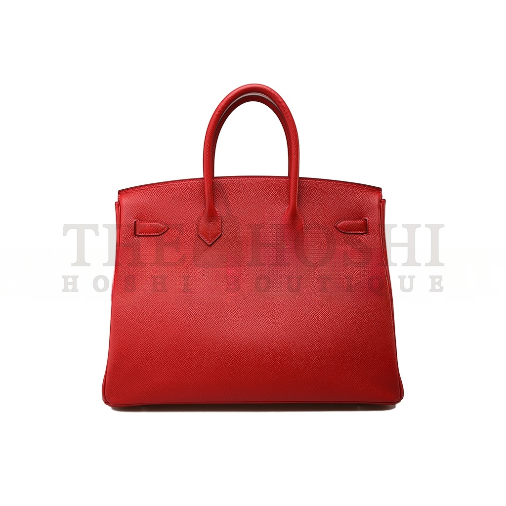H**me5 BIRKIN 35 SWIFT LEATHER RED SILVER BUCKLE H049362CC02 (35*25*18cm) Master Quality