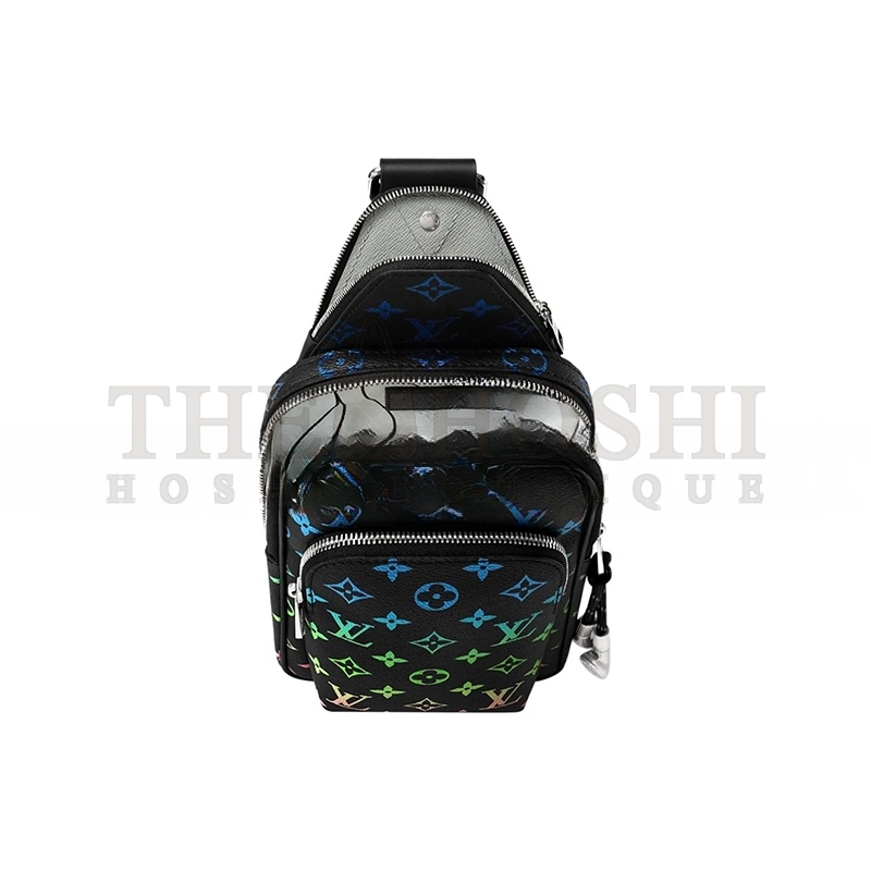 L0vis Vvtt0n PORTE CARTES COLOR GRADIENT PRINT CROSSBODY BAG M13963 (19*12*7cm) Master Quality