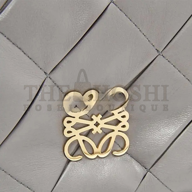 L0ew* GOYA MINI PLEATED LEATHER SHOULDER BAG A896W56X05 (20*13*6cm) Master Quality