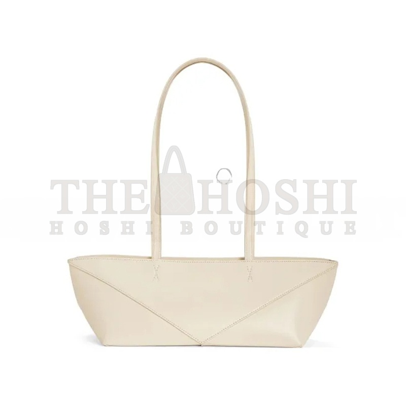 L0ew* CROPPED PUZZLE FOLD IN SHINY CALFSKIN A779PTEX01-2060 (39*12*12cm) Master Quality