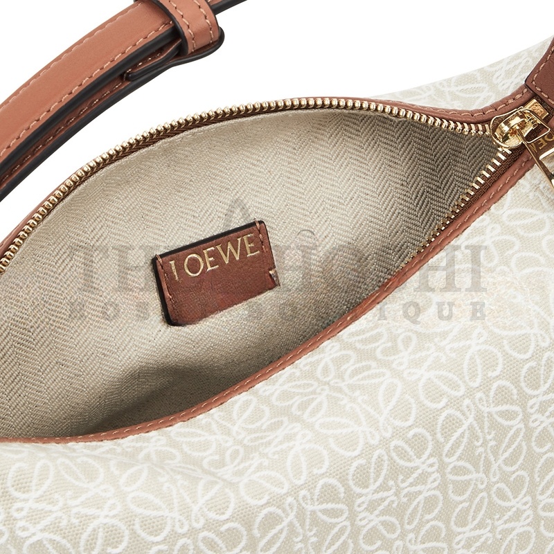 L0ew* CUBI ANAGRAM SMALL CANVAS AND LEATHER SHOULDER BAG 230717 (20.5*17*12.5cm) Master Quality