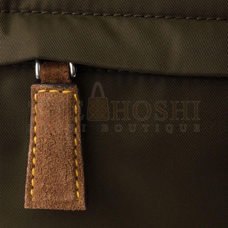 Pra*a MEDIUM RE-NYLON AND SUEDE SHOULDER BAG 2VD066 (20*19*10cm) Master Quality