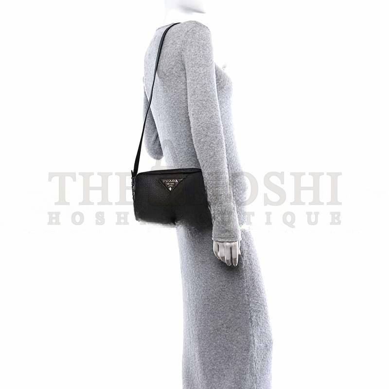 Pra*a LEATHER CAMERA BAG SHOULDER BAG 1BH192 (19*12*6cm) Master Quality