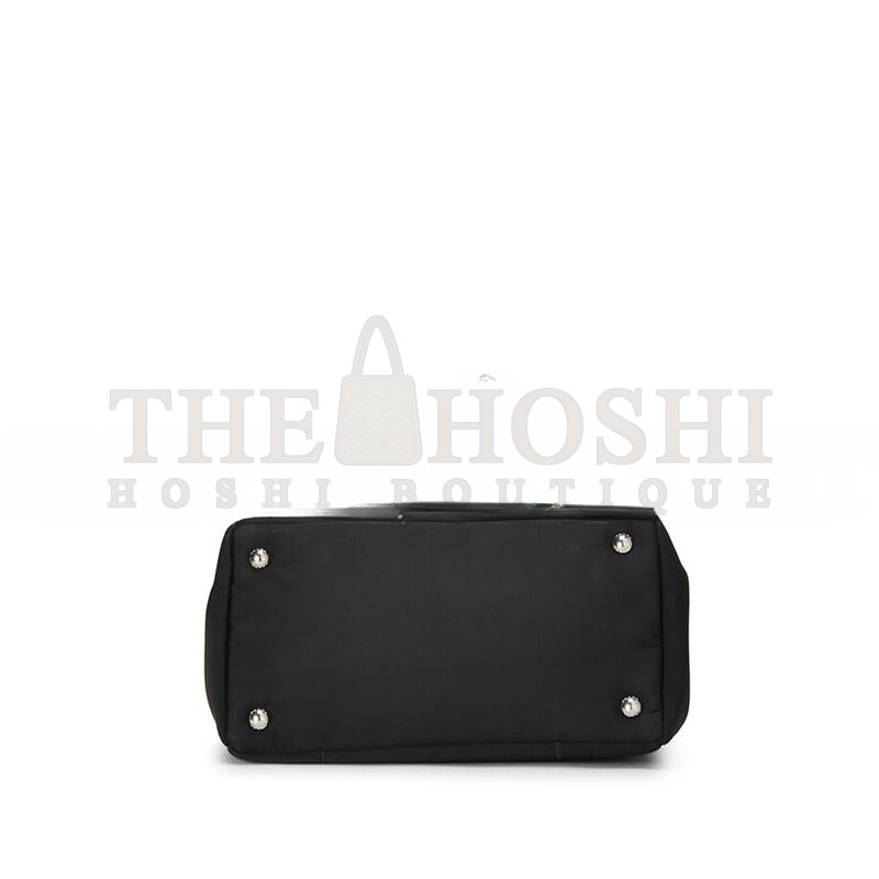 Pra*a BLACK TESSUTO NYLON CONVERTIBLE HANDBAG 1BG364 (28*20*15cm) Master Quality