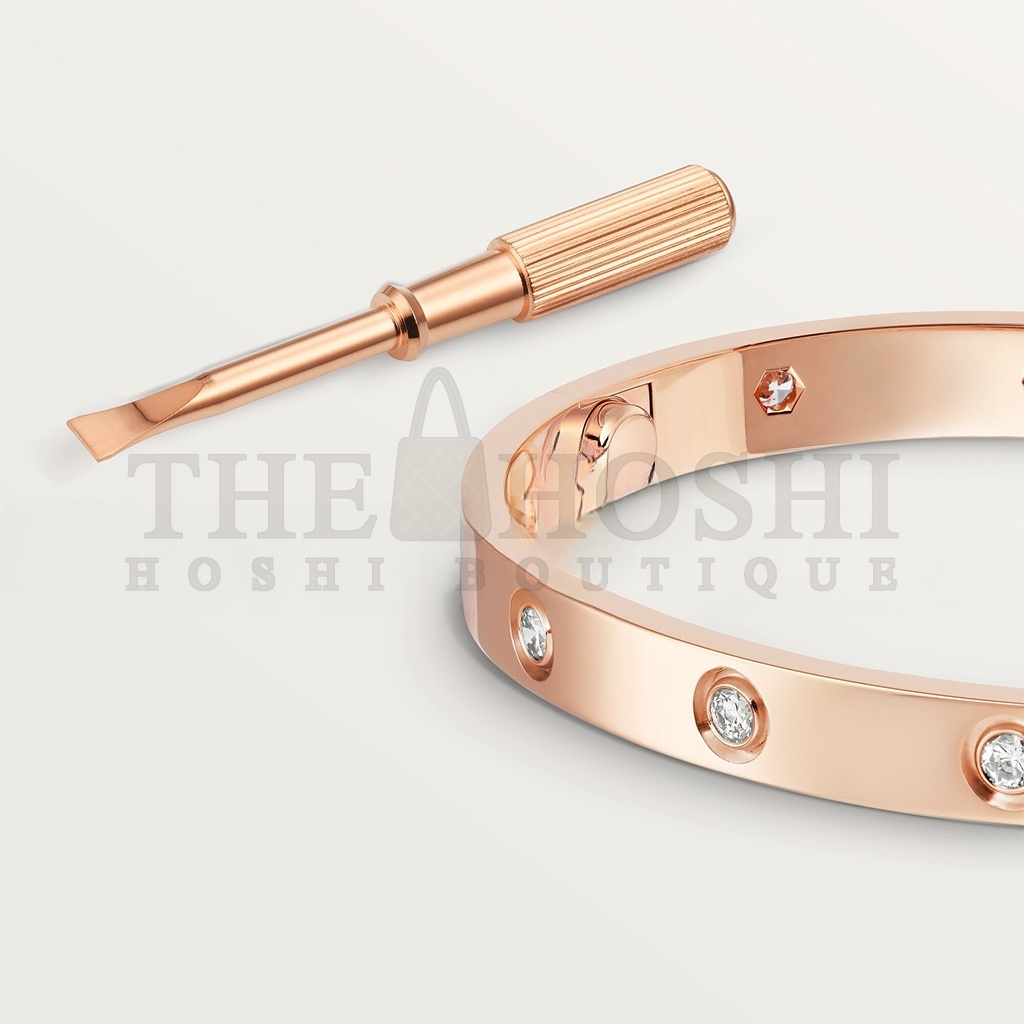 Ca*t1er  LOVE BRACELET, 10 D1am0ndS B6070217 Master Quality