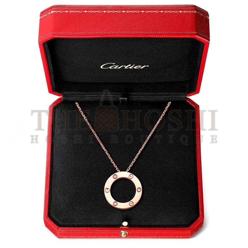 Ca*t1er LOVE PENDANT, 3 D1am0ndS B7014700 Master Quality