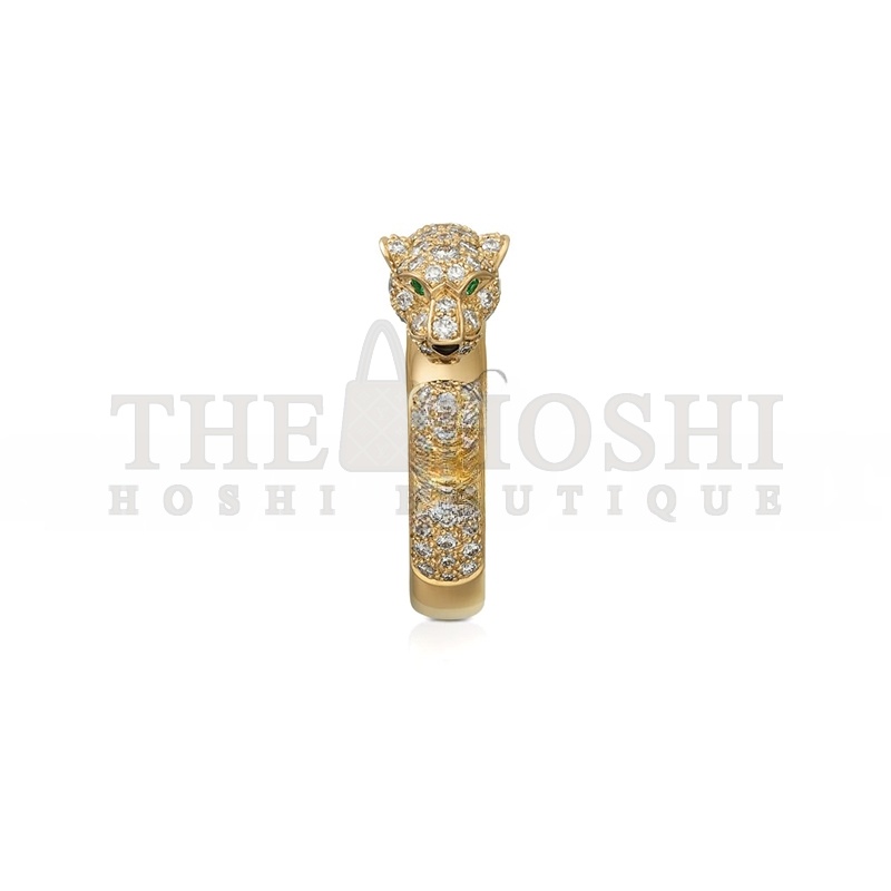 Ca*t1er PANTHÈRE DE Ca*t1er RING, SMALL MODEL, PAVED N4765500 Master Quality