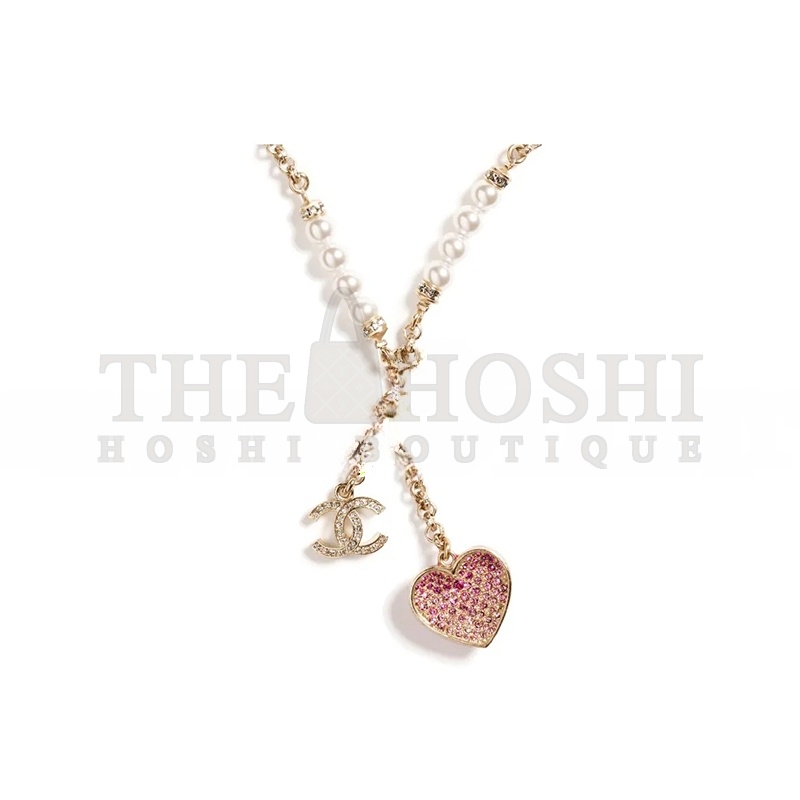 Ch**el CLASSIC GORGEOUS HEART NECKLACE ABA393 Master Quality