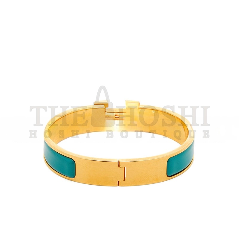 H**me5 CLIC H TURQUOISE ENAMEL GOLD PLATED BRACELET Master Quality