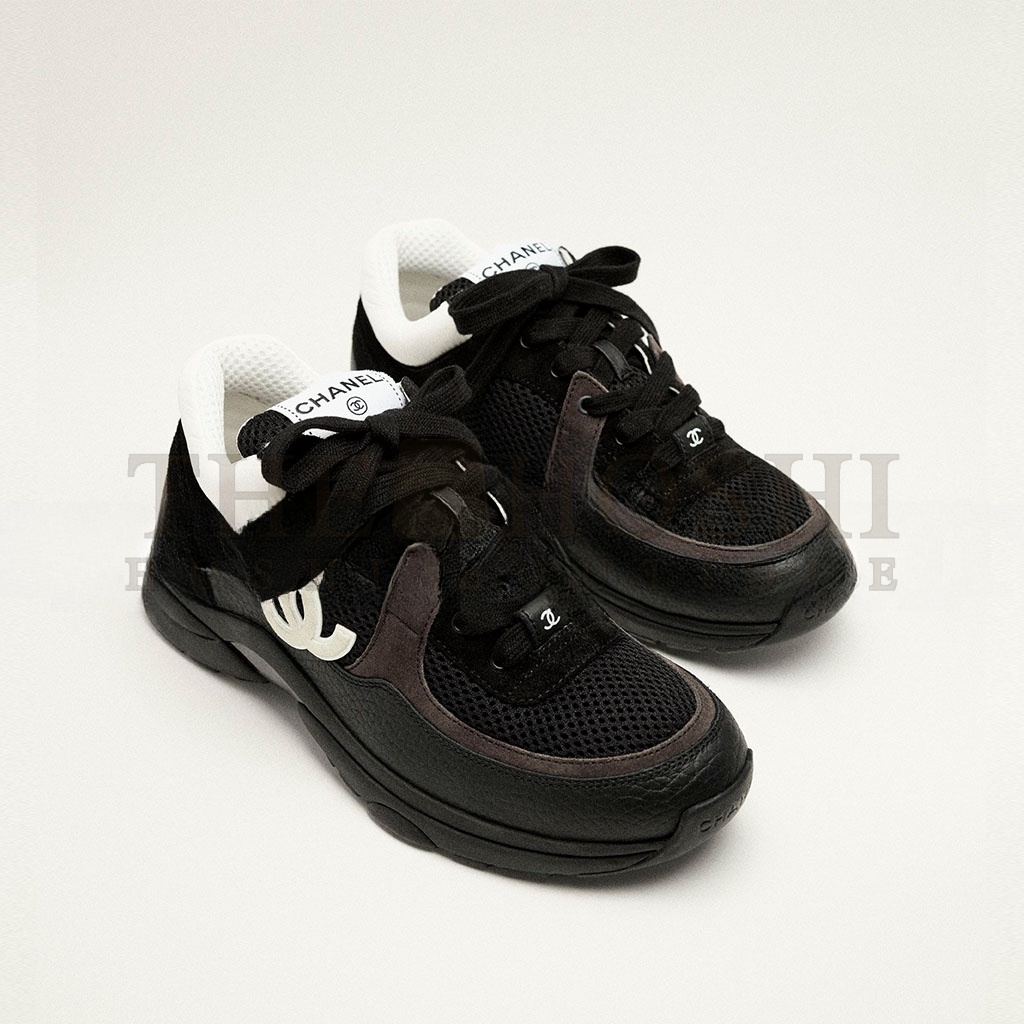 Ch**el SNEAKERS SUEDE CALFSKIN &amp; GRAINED CALFSKIN G38299 Master Quality